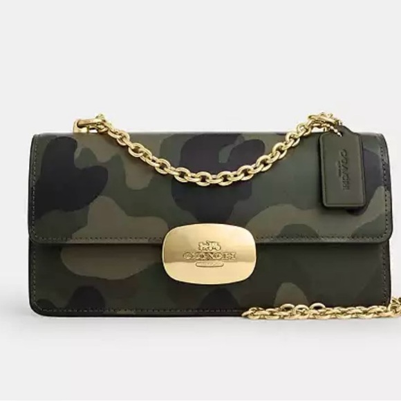 Coach Eliza Flap Crossbody Bag With Camo Print #CV948 - Picture 2 of 9
